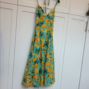 Ladies size S NWT lemon print sundress.